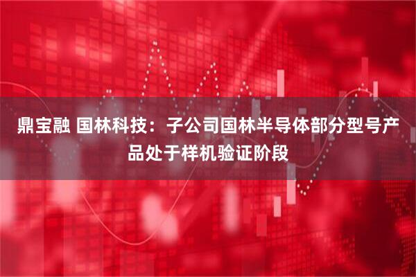 鼎宝融 国林科技：子公司国林半导体部分型号产品处于样机验证阶段